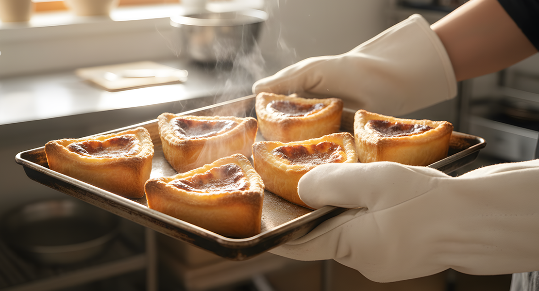 焼きたてのタルト